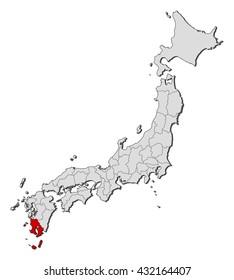 Map - Japan, Kagoshima