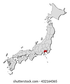 Map - Japan, Kanagawa