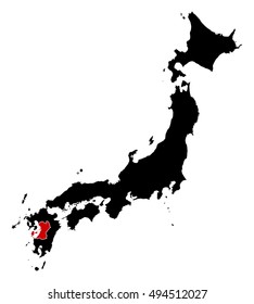 Map - Japan, Kumamoto