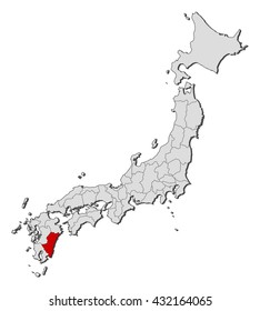 Map - Japan, Miyazaki