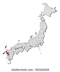 Map - Japan, Nagasaki