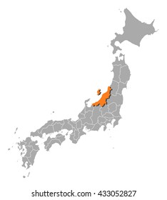 Map - Japan, Niigata