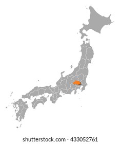 Map - Japan, Saitama