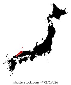 Map - Japan, Shimane