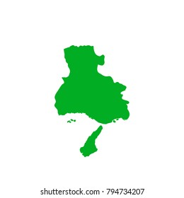 Map of Japan. terrain.Hyogo Prefecture