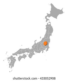 Map - Japan, Tochigi
