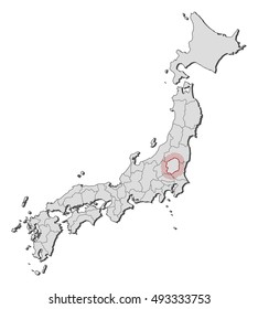Map - Japan, Tochigi