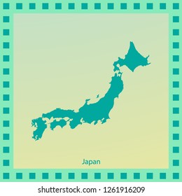 map of japan- Vector