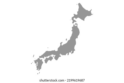 Map Japan vector background. Isolated country texture