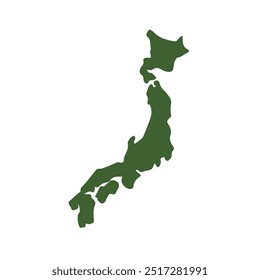 Mapa do japão símbolo símbolo ícone