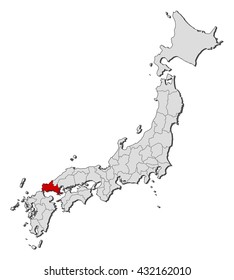 Map - Japan, Yamaguchi