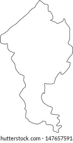 Map of Jasper County in the state of South Carolina