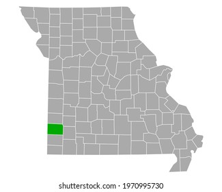 Map of Jasper in Missouri on white