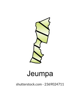 Map of Jeumpa City illustration design Abstract, designs concept, logos, logotype element for template.