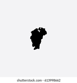 Map of Jiangxi Vector Illustration
