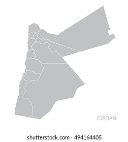 Map of Jordan