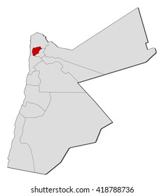 Map - Jordan, Ajloun