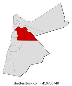 Map - Jordan, Amman