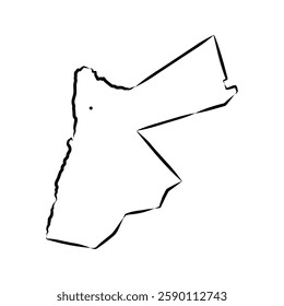 map of Jordan. map concept