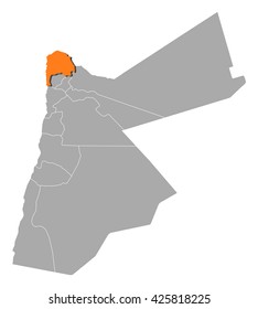 Map - Jordan, Irbid