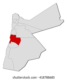 Map - Jordan, Karak