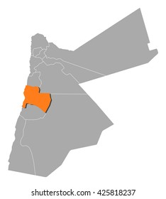 Map - Jordan, Karak