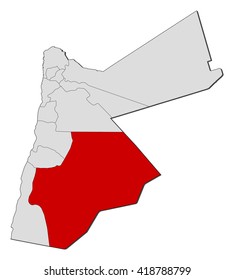 Map - Jordan, Ma'an