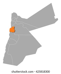 Map - Jordan, Madaba