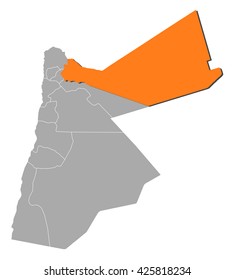 Map - Jordan, Mafraq