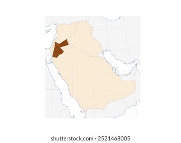 Map of Jordan in Western Asia: Explore this Middle Eastern Country with Neighboring Nations