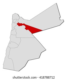 Map - Jordan, Zarqa