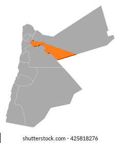 Map - Jordan, Zarqa