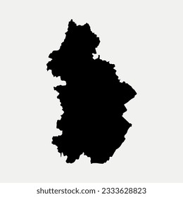 Map of Jura - Bourgogne-Franche-Comte - France region outline silhouette graphic element Illustration template design
