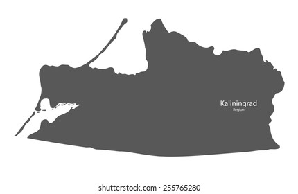 Map of Kaliningrad Region, Russia