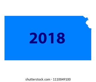 Map of Kansas 2018