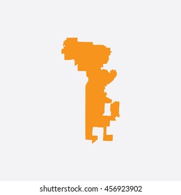 Map of Kansas City Vector Illustration