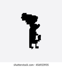 Map of Kansas City Vector Illustration