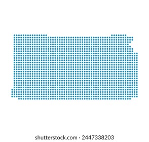 Mapa de Kansas state desde puntos