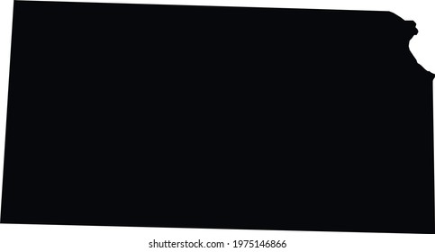 Map of Kansas,federal state of United States of America