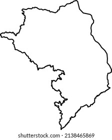 Map of Karabakh within borders