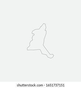 Map of Karagandy - Kazakhstan graphic element Illustration template design
