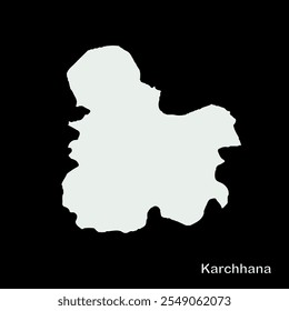 Mapa de Karchhana Block, Allahabad District, Uttar Pradesh State, Republic of India, Governo de Uttar Pradesh, Território indiano, Índia Oriental, política, aldeia, turismo