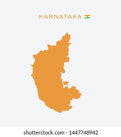 karnataka state map images stock photos vectors shutterstock https www shutterstock com image vector map karnataka states india federated republic 1447748942