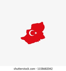Map of Kars - Turkey Vector Illustration
