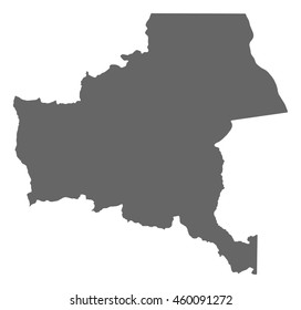 Map - Katanga (Democratic Republic of the Congo)