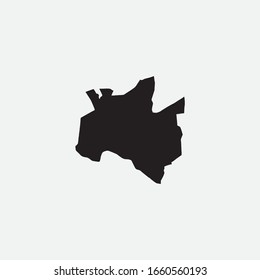 Map of Kathmandu - Nepal graphic element Illustration template design
