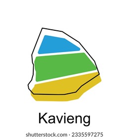 Map of Kavieng modern outline, High detailed vector illustration vector Design Template, suitable for your company