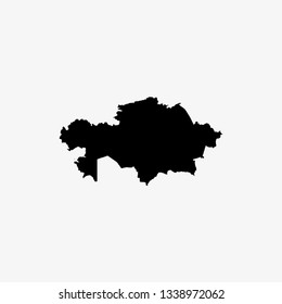 Map of Kazakhstan Vector Illustration 

