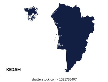 Map of Kedah, Malaysia