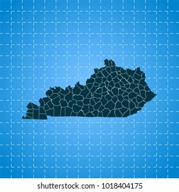 map of Kentucky